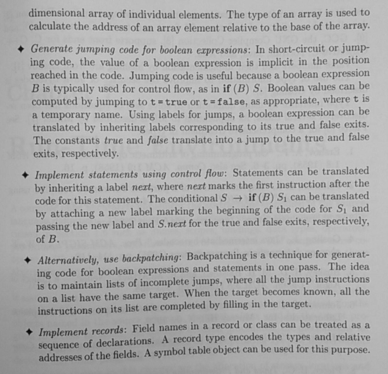 Intermediate representation summary 2