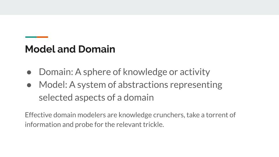 Domain and models