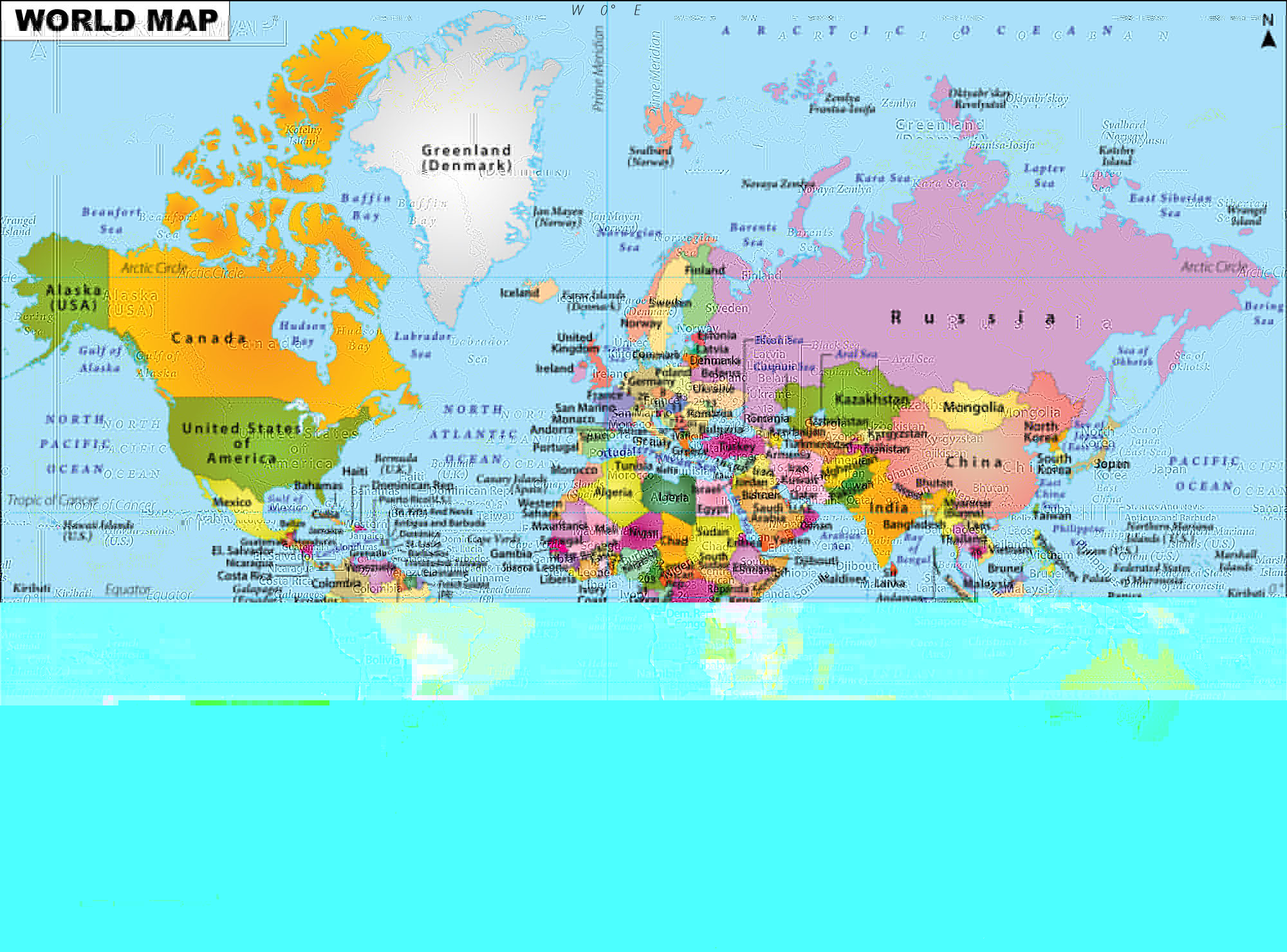 World Map, cut-paste-reverse jpeg