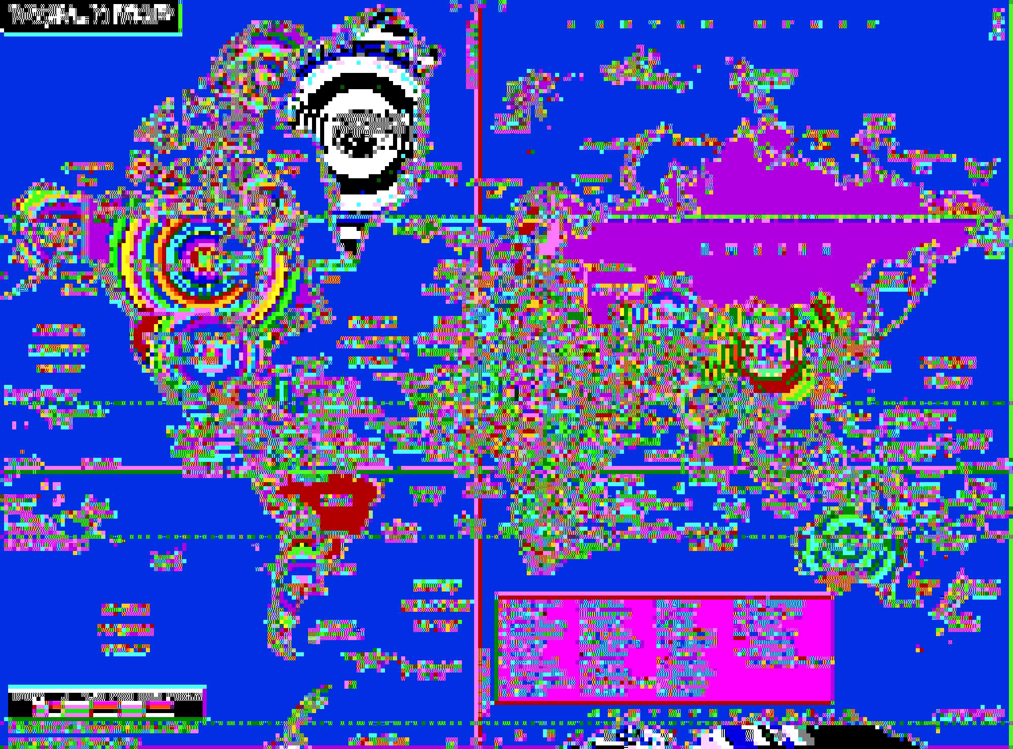 World Map, jpeg header SoS successive factor corruption