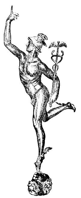 Hermes like Mercury, the voyageur par excellence, moving across boundaries, carrying ideas