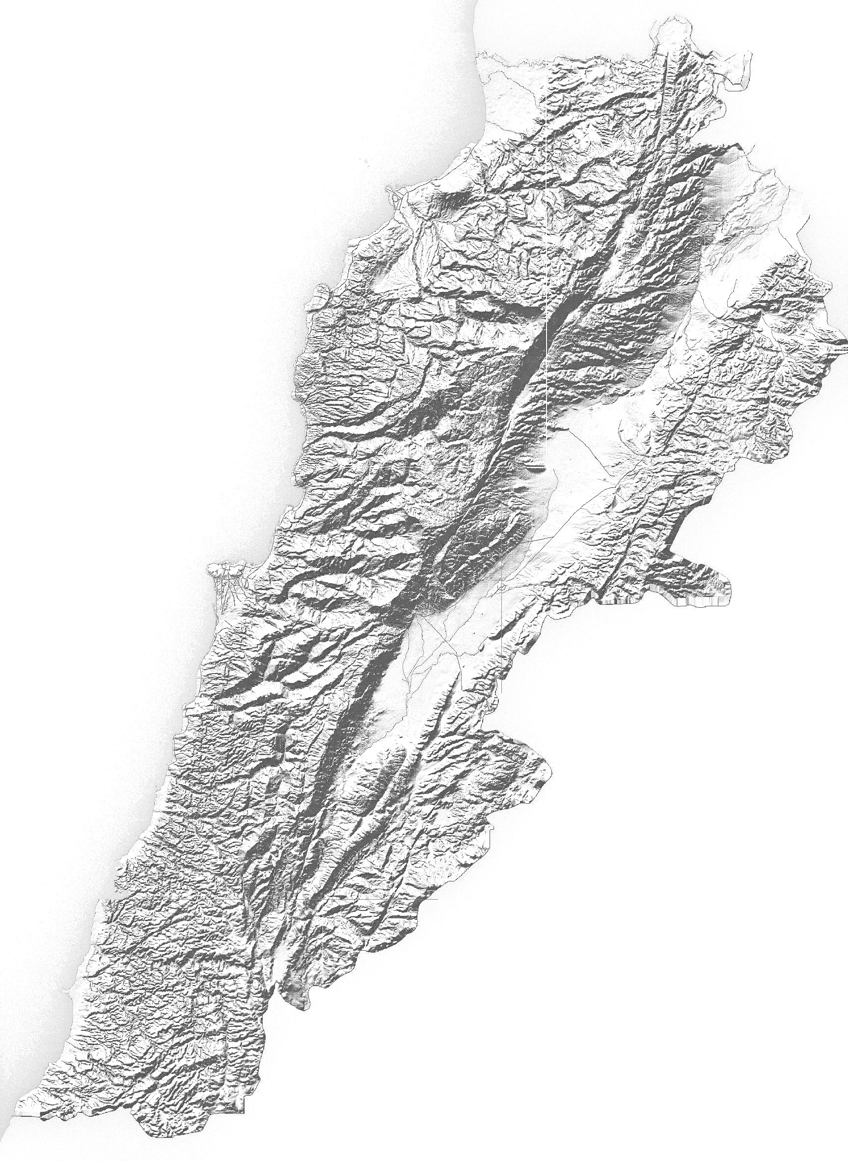 Lebanon landforms